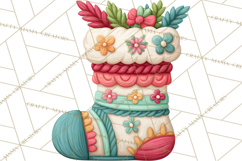 Christmas Clay-Style Clipart, Holiday Characters and Props Product Image 2