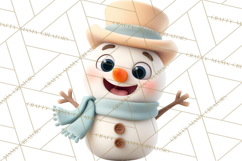Christmas Clay-Style Clipart, Holiday Characters and Props Product Image 2