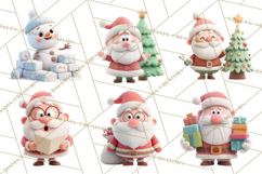 Christmas Clay-Style Clipart, Holiday Characters and Props Product Image 3
