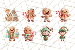 Christmas Clay-Style Clipart, Holiday Characters and Props Product Image 6