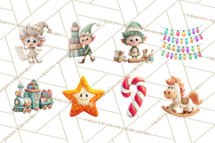 Christmas Clay-Style Clipart, Holiday Characters and Props Product Image 7