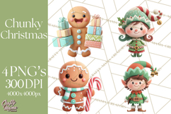 Christmas Clay-Style Clipart, Holiday Characters and Props Product Image 1
