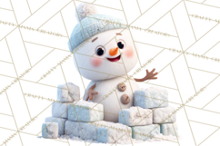 Christmas Clay-Style Clipart, Holiday Characters and Props Product Image 4