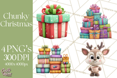 Christmas Clay-Style Clipart, Holiday Characters and Props Product Image 1