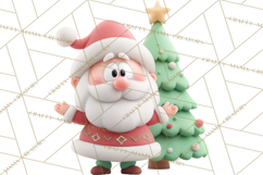 Christmas Clay-Style Clipart, Holiday Characters and Props Product Image 5