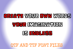 Chunky Comic Block Lettering ABC Font Typography Text Product Image 3