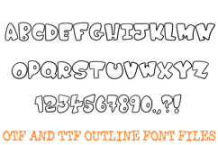 Chunky Comic Font Bubble Doodle Lettering Cartoon ABC OTF Product Image 2