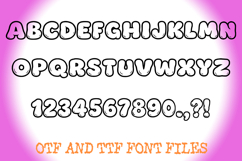 Chunky Funky Alphabet Lettering ABC Fat Text Font OTF Product Image 2