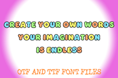 Chunky Funky Alphabet Lettering ABC Fat Text Font OTF Product Image 3