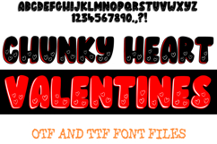 Chunky Heart Valentines Doodle Font Love Cute Typeface Letters by Squeeb Creative
