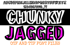 Chunky Jagged Lettering ABC Riot Punk Font Typeface Alphabet OTF