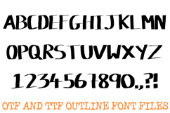 Chunky Marker Font Pen Hand Written Ink Type Lettering OTF Product Image 2