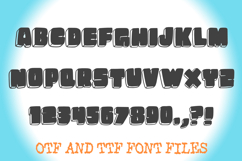 Chunky Outline Cartoon 3D Hand Drawn Lettering ABC Font Type Product Image 2