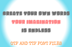 Chunky Outline Cartoon 3D Hand Drawn Lettering ABC Font Type Product Image 3