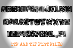 Chunky Retro Outline Comic Lettering ABC Font Typography OTF Product Image 2