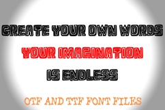 Chunky Retro Outline Comic Lettering ABC Font Typography OTF Product Image 3