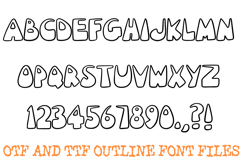 Chunky Vintage Font Nouveau Written Lettering ABC OTF Type Product Image 2