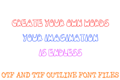 Chunky Vintage Font Nouveau Written Lettering ABC OTF Type Product Image 3