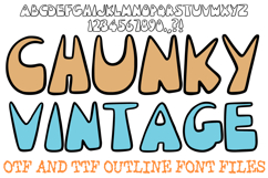Chunky Vintage Font Nouveau Written Lettering ABC OTF Type by Squeeb Creative