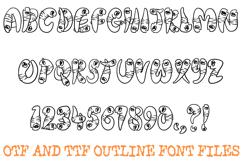 Chunky Worms Font Hand Drawn Comic Snakes Wiggly Lettering Product Image 2