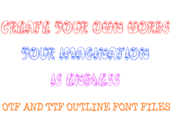 Chunky Worms Font Hand Drawn Comic Snakes Wiggly Lettering Product Image 3