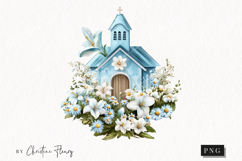 Watercolor Church | Christian Easter PNG Product Image 1