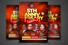 church anniversary flyer template Product Image 1