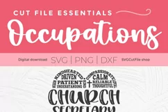 Church secretary svg for Cricut or Silhouette machines