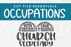 Church secretary svg for Cricut or Silhouette cutting machines