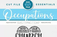 This church secretary svg file is perfect for creating shirts and tote bags with your Cricut or Silhouette