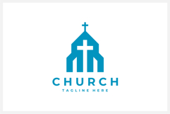 Church Logo Design Vector Template Product Image 2