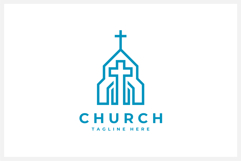 Church Logo Design Vector Template Product Image 1