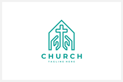 Church Logo Design Vector Template Product Image 1