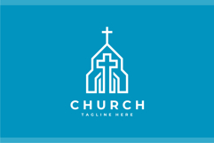 Church Logo Design Vector Template Product Image 2