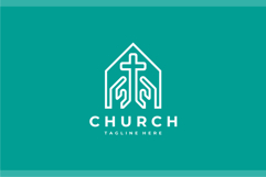Church Logo Design Vector Template Product Image 2