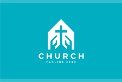 Church Logo Design Vector Template Product Image 2