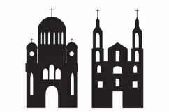 Church svg, cathedral svg, church dxf, cathedral dxf, SVG Product Image 2