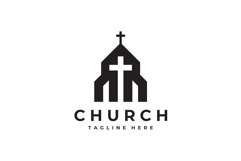 Church Logo Design Vector Template Product Image 3