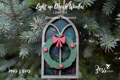 Light-Up Church Window Christmas Ornament Laser-Cut File Product Image 2