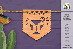 Cinco De Mayo Banners Laser Cut Bundle. Mexican Banners SVG Product Image 12