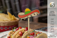 Cinco De Mayo Topper Bundle Laser Cut. Wooden Mexican Topper Product Image 14