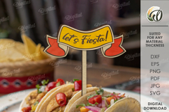 Cinco De Mayo Topper Bundle Laser Cut. Wooden Mexican Topper Product Image 18