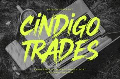 Cindigo Trades Expressive Handmade Brush Font Product Image 1