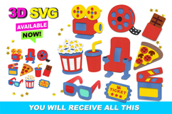 Movie Elements 3D SVG Product Image 1