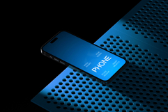 Cinematic iPhone 16 Pro Mockup Scene Product Image 1