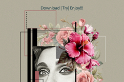 Abstract Minimalist Digital Geometric Collage Photo Effect Product Image 5