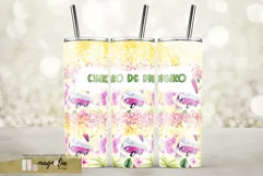 Cinko de drinko summer Seamless tumbler wrap design png Product Image 1
