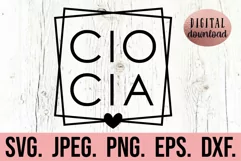 Ciocia Square Box SVG - Ciocia SVG - Gift For Aunt Shirt SVG Product Image 1
