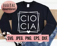 Ciocia Square Box SVG - Ciocia SVG - Gift For Aunt Shirt SVG Product Image 2