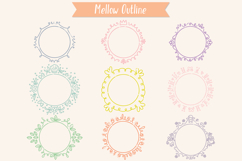 Colored Circle Doodle Frames | Hand Drawn Round Border Product Image 2